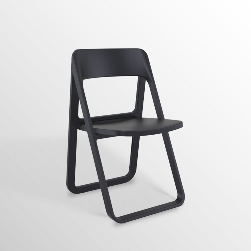 Silla Dream de polipropileno negro