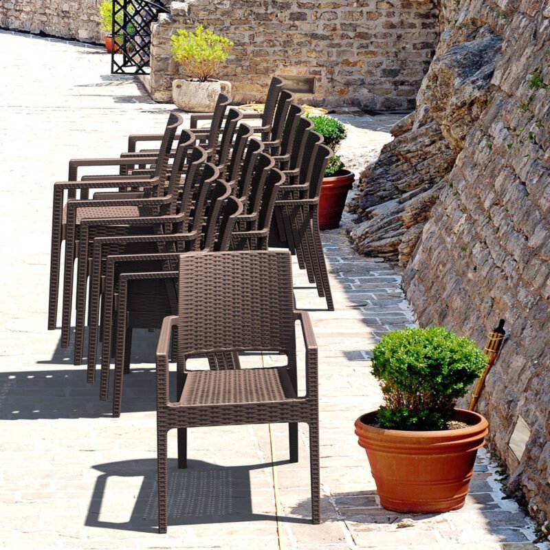 Sillon Ibiza Rattan cafe