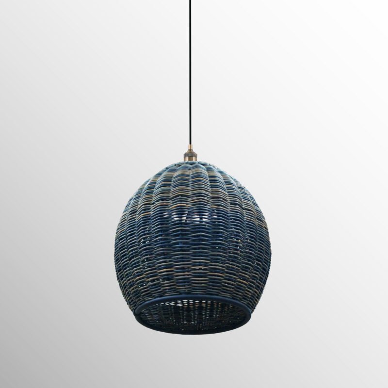 Lampara canasta decorativa tejida woven lamps