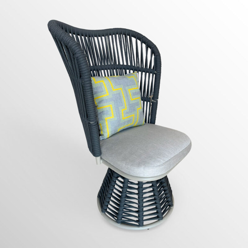 SILLON IMPERIAL GIRATORIO ALUMINIO – ROPE RD – COJIN (Nueva colección)