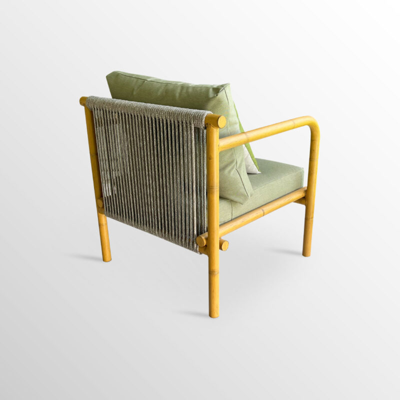 SOFA SERENA INDIVIDUAL ALUMINIO – ROPE RD – COJIN (Nueva colección) - Imagen 2