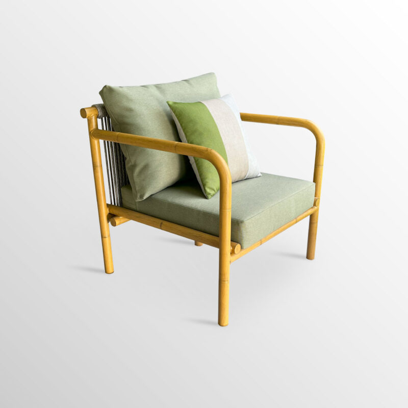 SOFA SERENA INDIVIDUAL ALUMINIO – ROPE RD – COJIN (Nueva colección)