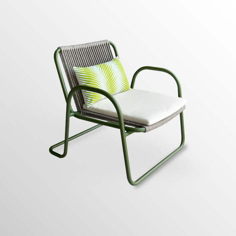 SILLON SERENA ALUMINIO – ROPE RD – COJIN (Nueva colección)