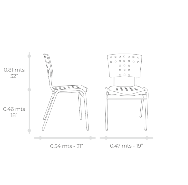 Esquema técnico de Silla Deseo